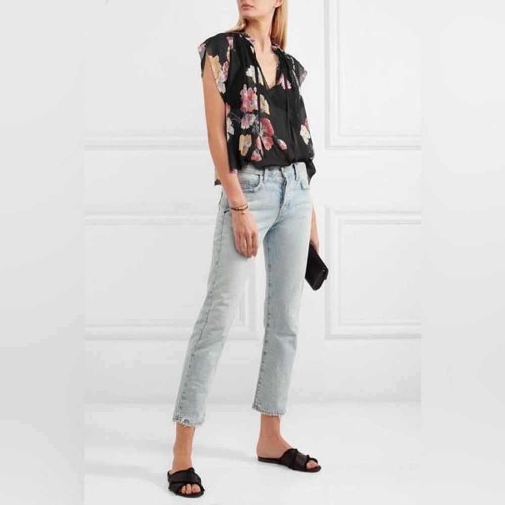 Ulla Johnson Saadi floral print silk-georgette blouse